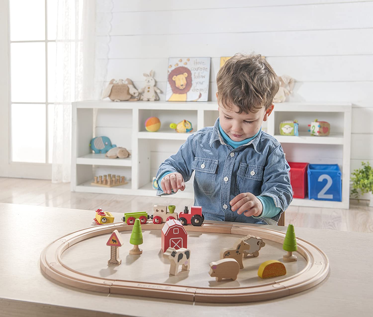 EverEarth - Farm Train Set (EE33590), Multicoloured - Image 4