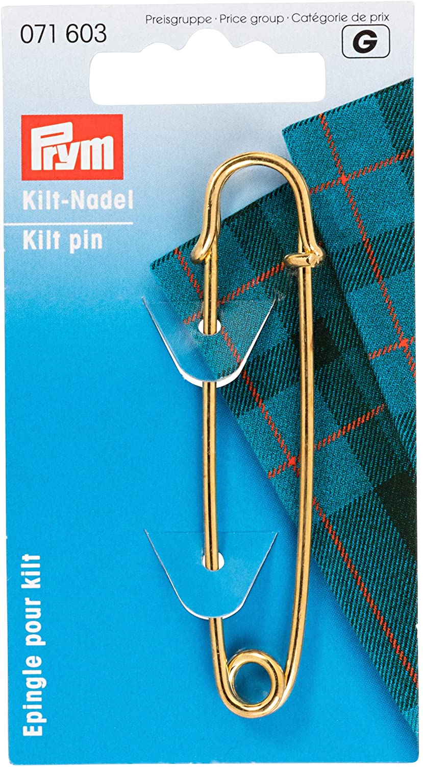 Prym Kilt Pin Brass 76 mm Gold col Lacquered