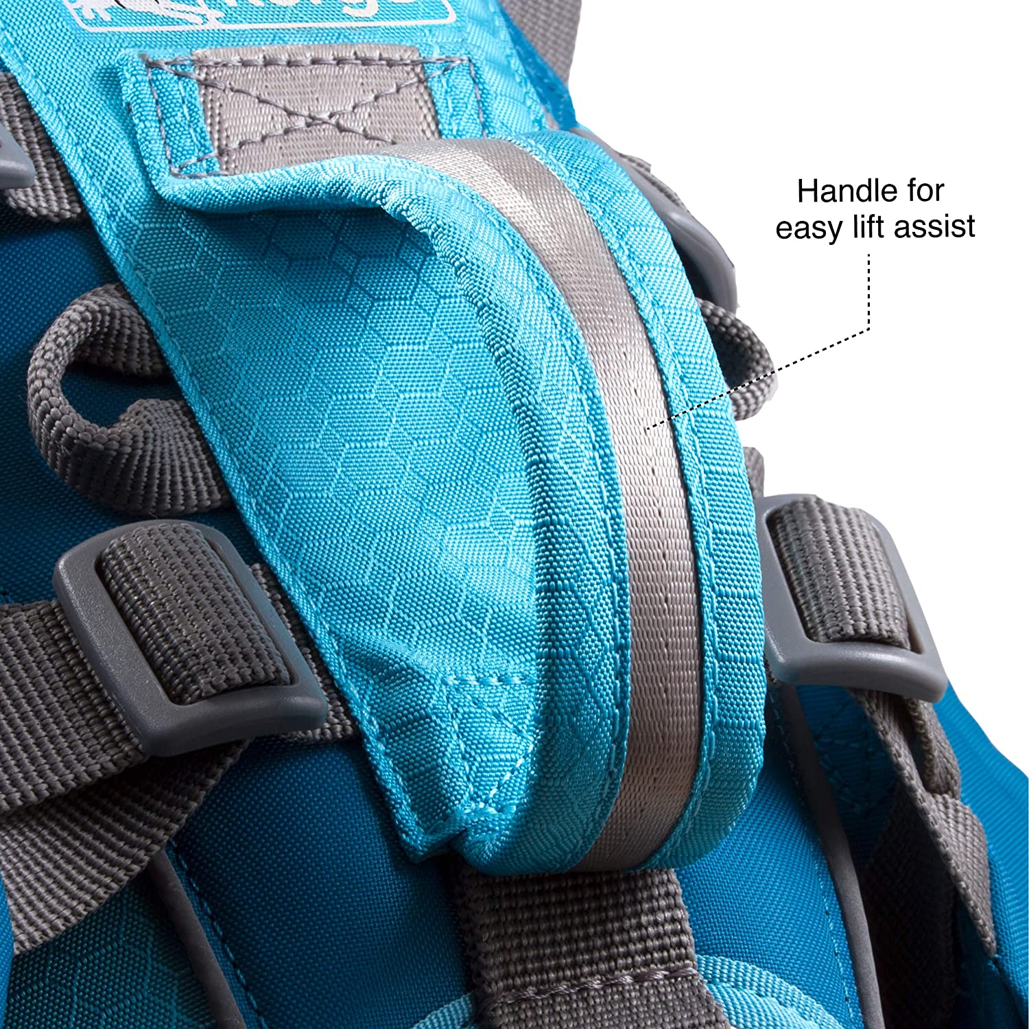 Kurgo Baxter Dog Backpack, Hiking Pack for Dogs Lightweight, Reflective, Black/Orange, 53 cm L x 18 cm W x 53 cm H - Image 4