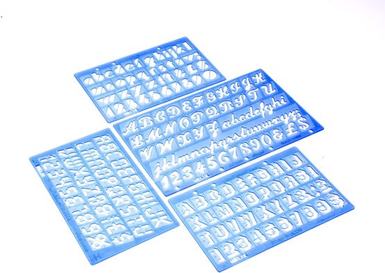 Helix Letter and Number Stencils (4 Pack) - Image 3