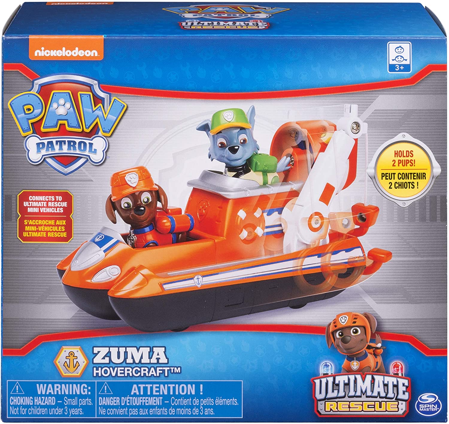 PAW Patrol Ultimate Rescue - Zuma’s Ultimate Rescue Hovercraft with Moving Propellers and Rescue Hook, for Ages 3 and Up - Image 2