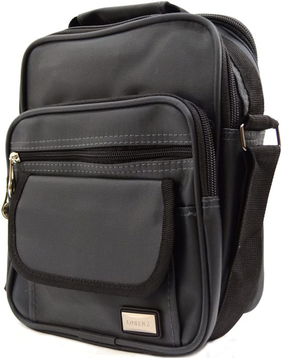 Mens/Ladies Smooth Canvas Style 'Small Messenger' Work/Travel Shoulder Bag - Image 3