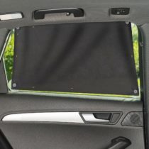 Zamboo Universal Car Window Sun Shade 2 PACK | Double Pack Baby Sun Protection Shield with Curtain Drawstring | Maximum UV-Protection | XXL 68x 50cm - Grey (2 Pack)