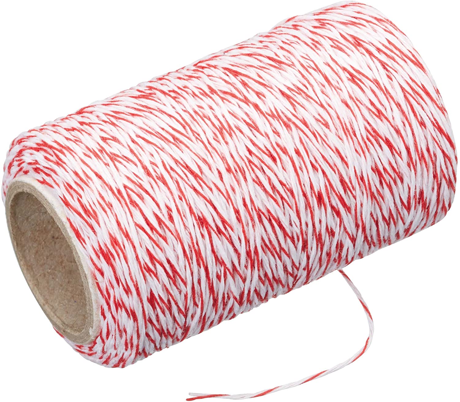 KitchenCraft Butchers' Twine, 6 m (197 ft) - Red/White, Multicolour, 21 x 9 x 4 cm
