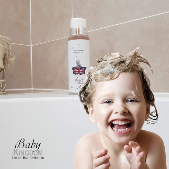 Baby Kingdom 2-IN-1 Hair and Body Wash - 97% Natural and Hypoallergenic, 250 mL (8.79 Fl Oz) - Image 3