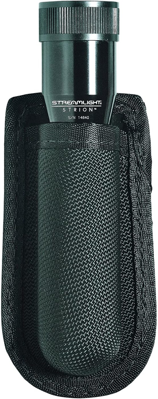 Gould & Goodrich X673-5 Flashlight Case fits Streamlight Strion Flashlights (Black Ballistic Nylon)