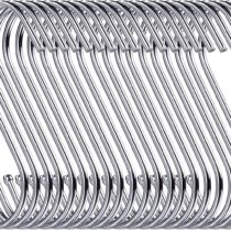 Swatowot 30 Pack Heavy Duty S Hooks 9 cm S Shaped Hanging Hooks Large Hangers for Kitchen, Bathroom, Bedroom and Office