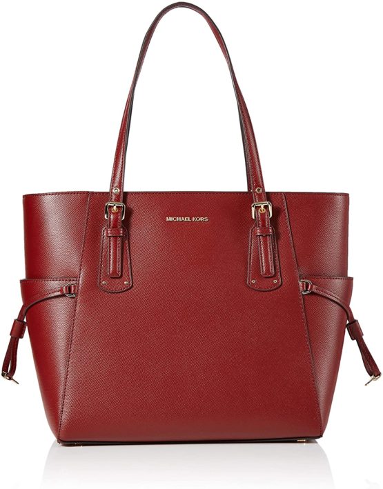 Michael Kors Women's Voyager Crossgrain Leather Tote Tote