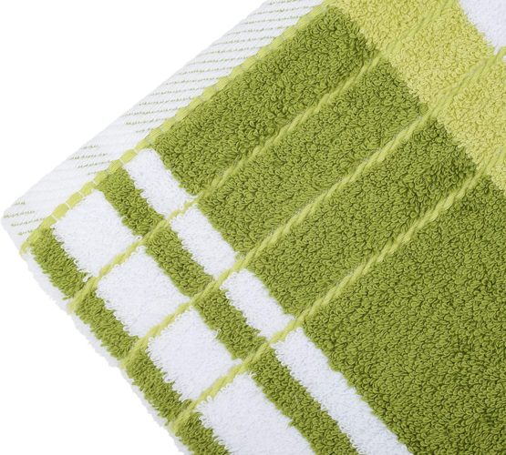 Gözze Hand Towel, Weiß/Limone, 50 x 100 cm - Image 3