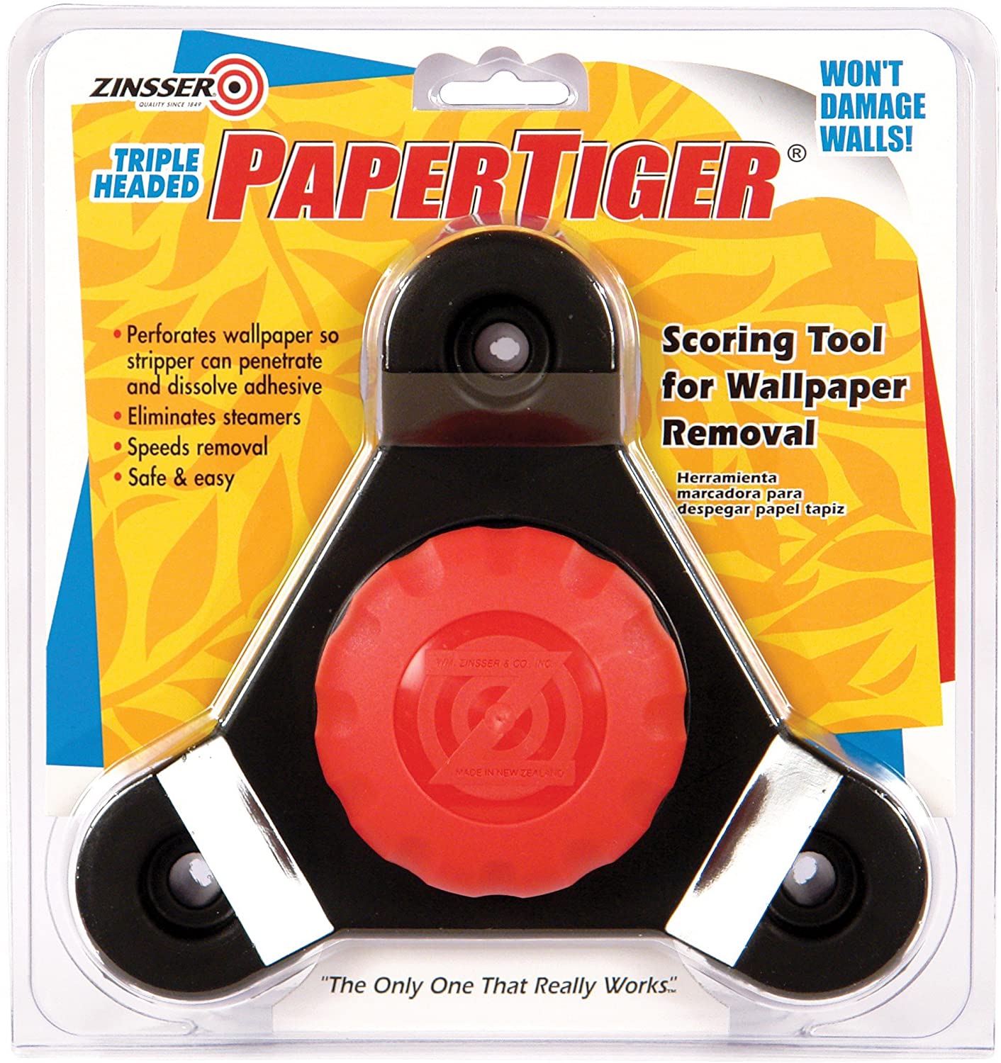 Zinsser 2976 ZN02976 Paper Tiger Triple Head, Red, 23 x 27 cm