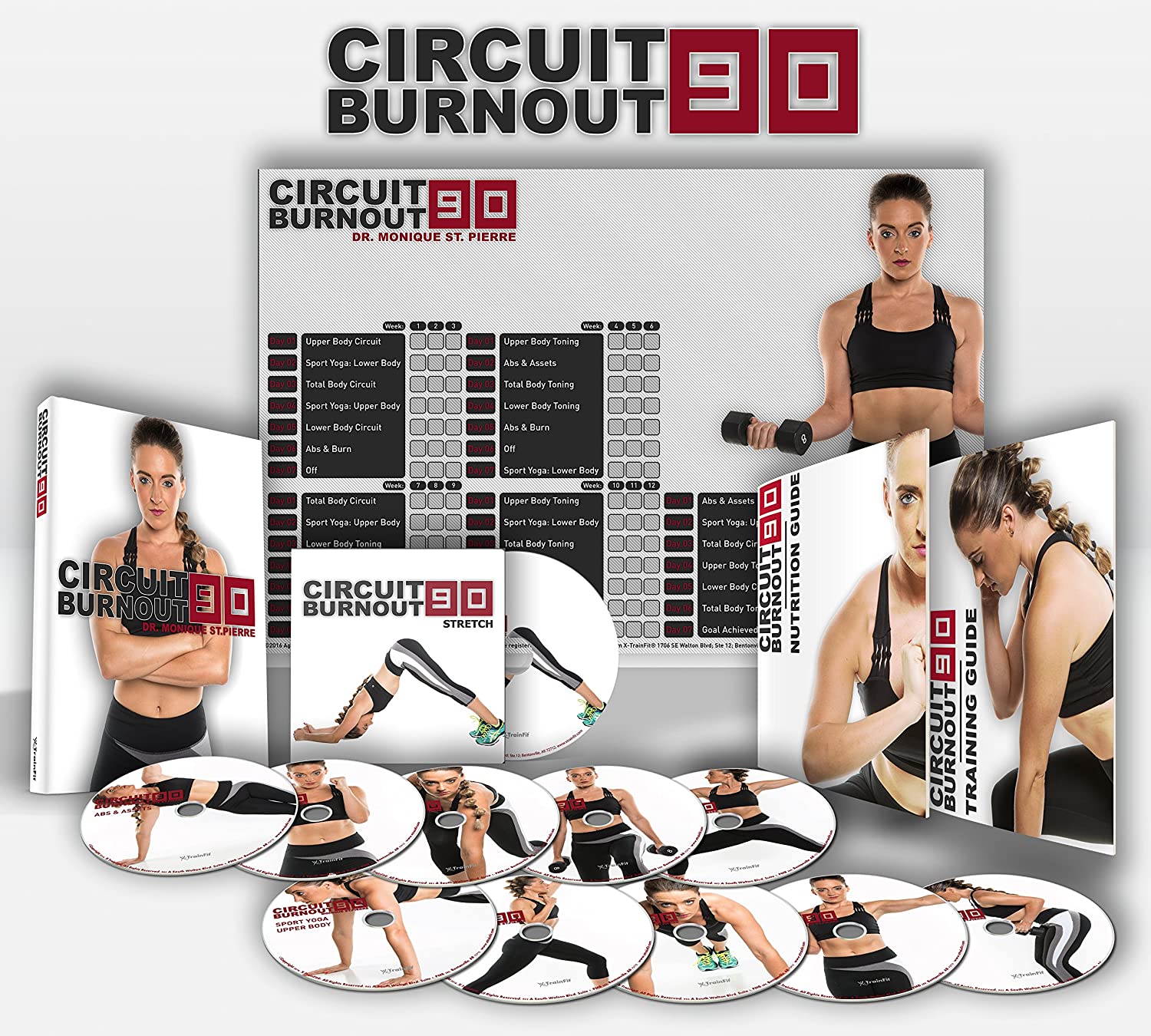 Circuit Burnout 90: 90 Day DVD Workout Program with 10+1 Exercise Video + training Calendar, Fitness Tracker & Training Guide and Nutrition Plan