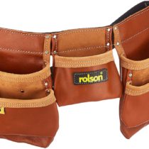 Rolson 68878 Brown Double Tool Pouch, Black