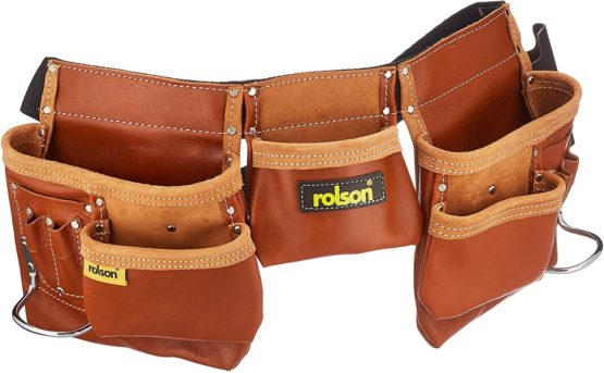 Rolson 68878 Brown Double Tool Pouch, Black
