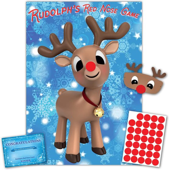 Christmas Family Game - RUDOLPH'S RED NOSE- Family, Kids, Office Xmas Party Game - 35 player - #X