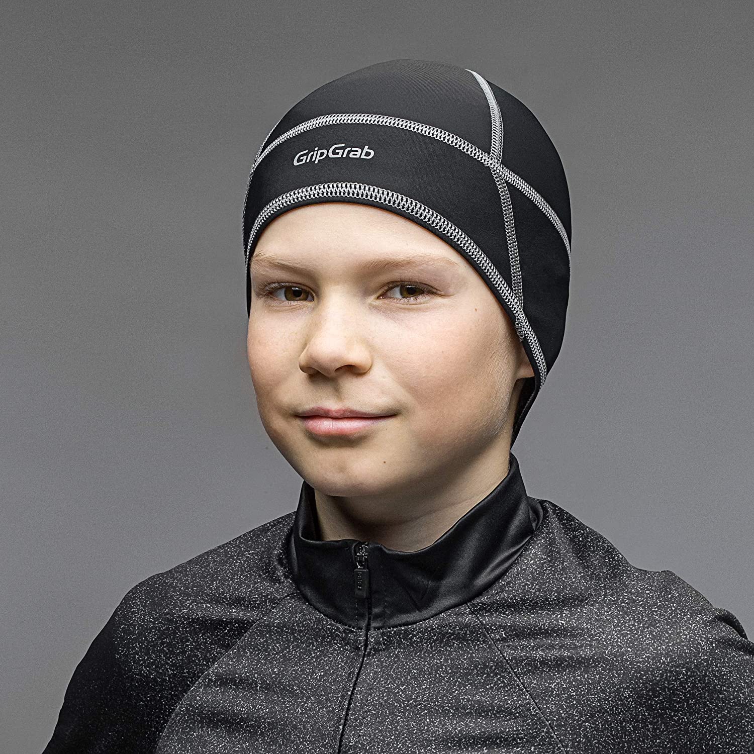 GripGrab Lightweight Thermal Under Helmet Winter Cycling Skull Cap Thin Breathable Running Bicycle Sports Headwear Black - Image 3