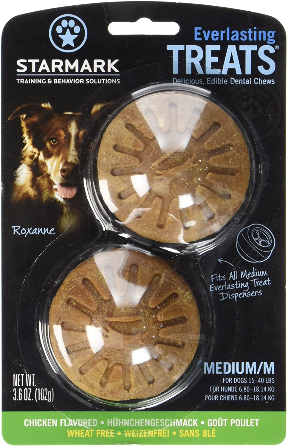 Starmark Everlasting Dog Treat Chicken, Medium, Transparent, 102 g (Pack of 1)