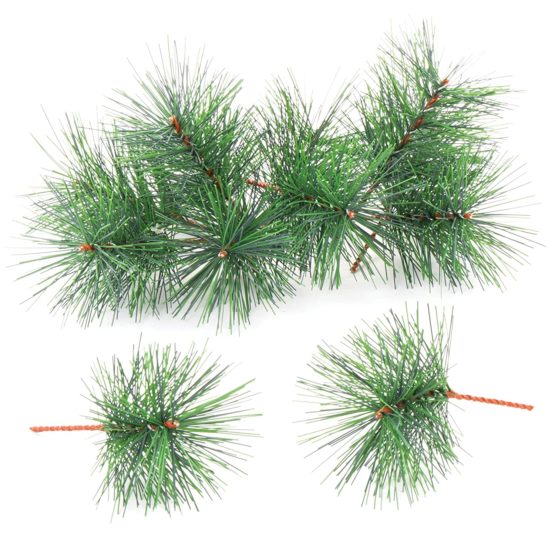 Baker Ross AV895 Artificial Pine Branches — Creative Christmas Art and Craft Supplies for Kids' Projects and Decoration (Pack of 20) - Image 2