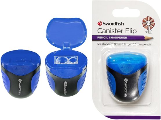 Swordfish "Canister Flip" Double Hole Canister Pencil Sharpener [Pack of 1] Assorted Colours [40291] - Image 4