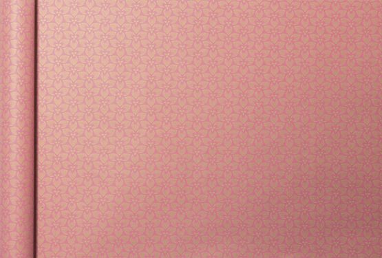 Clairefontaine Kraft Wrapping Paper, 5 x 0.35m - Pink Flowers