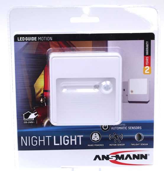 ANSMANN Motion Detector & Twilight Sensor Night Light Plug, Pack 2 - Image 3