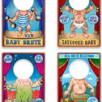 Fred TRAVELING SIDESHOW BIBS Wipe-Clean Baby Bibs