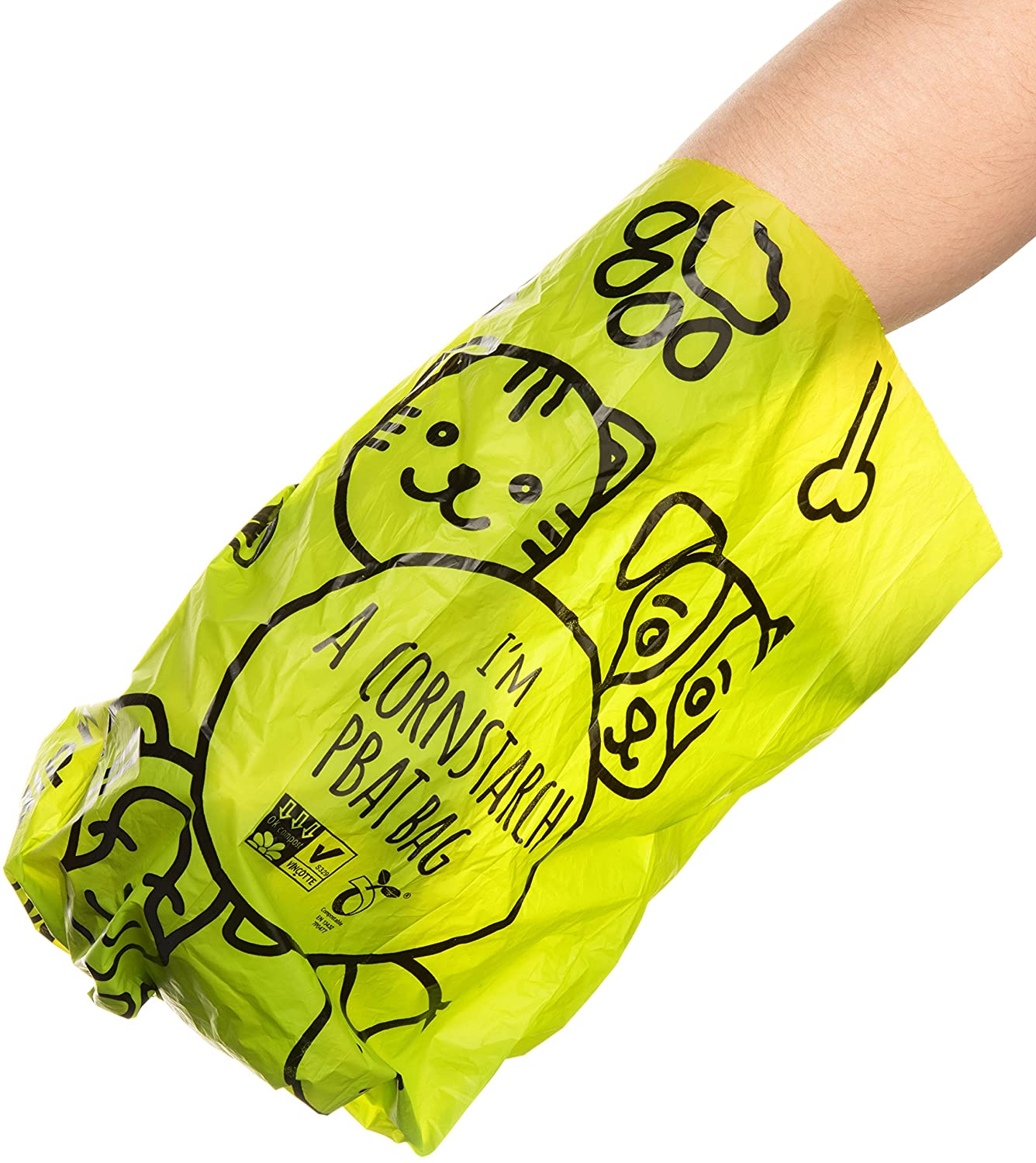 Compostable Dog Poop Bags, Cornstarch Eco-Friendly, Home Compost NF T 51-800, 120 Count, Large Size Bag 9x13 Inches - Image 4