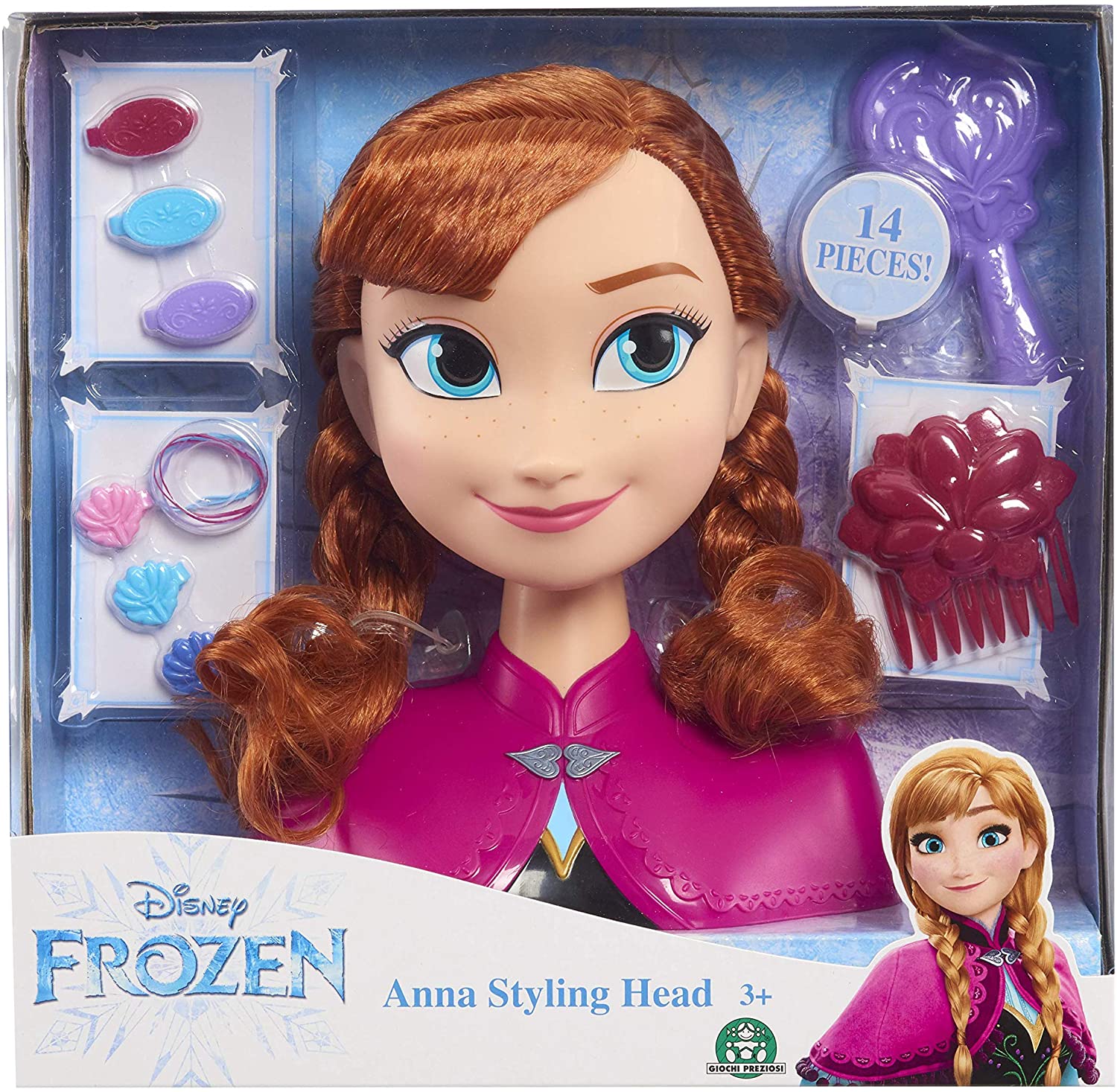 JP Disney Styling JPL32032 Frozen-Anna Styling Head,10 x 17 x 23.5 cm, Nylon/a