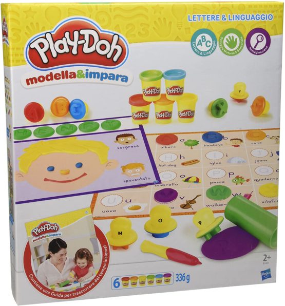 Play-Doh B3407103 Modelling and Learning Letters and Languages, Multicoloured