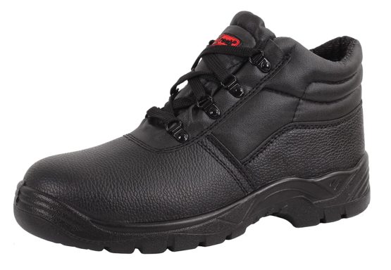Blackrock Black Leather Work Safety Chukka Boots With Steel Toe Caps And Midsole (UK10 / EU44)