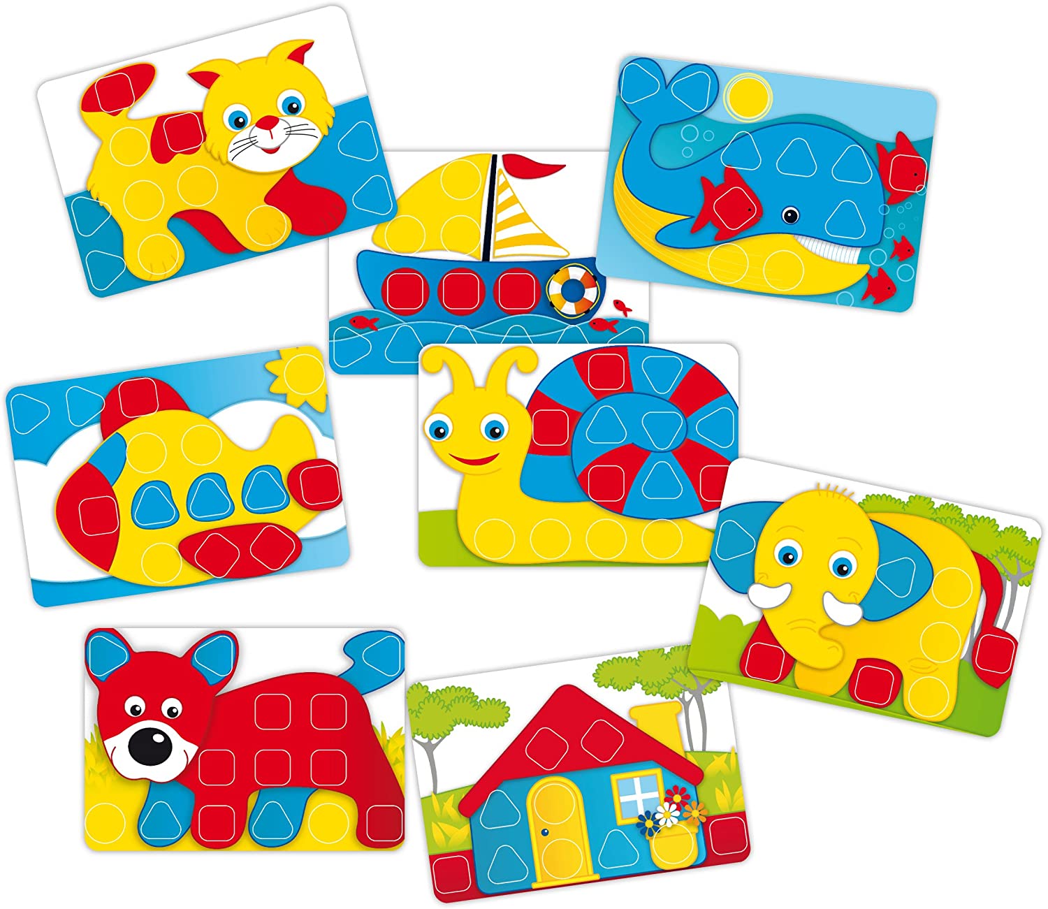 Quercetti - 4401 Pixel Baby Mosaic Pegboard, Early Learning Button Art Game, Colorful - Image 4