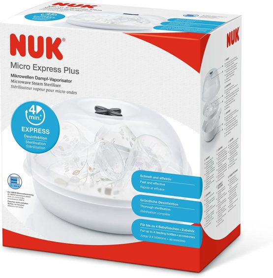 NUK Micro Express Plus Microwave Steam Baby Bottle Steriliser - Image 3