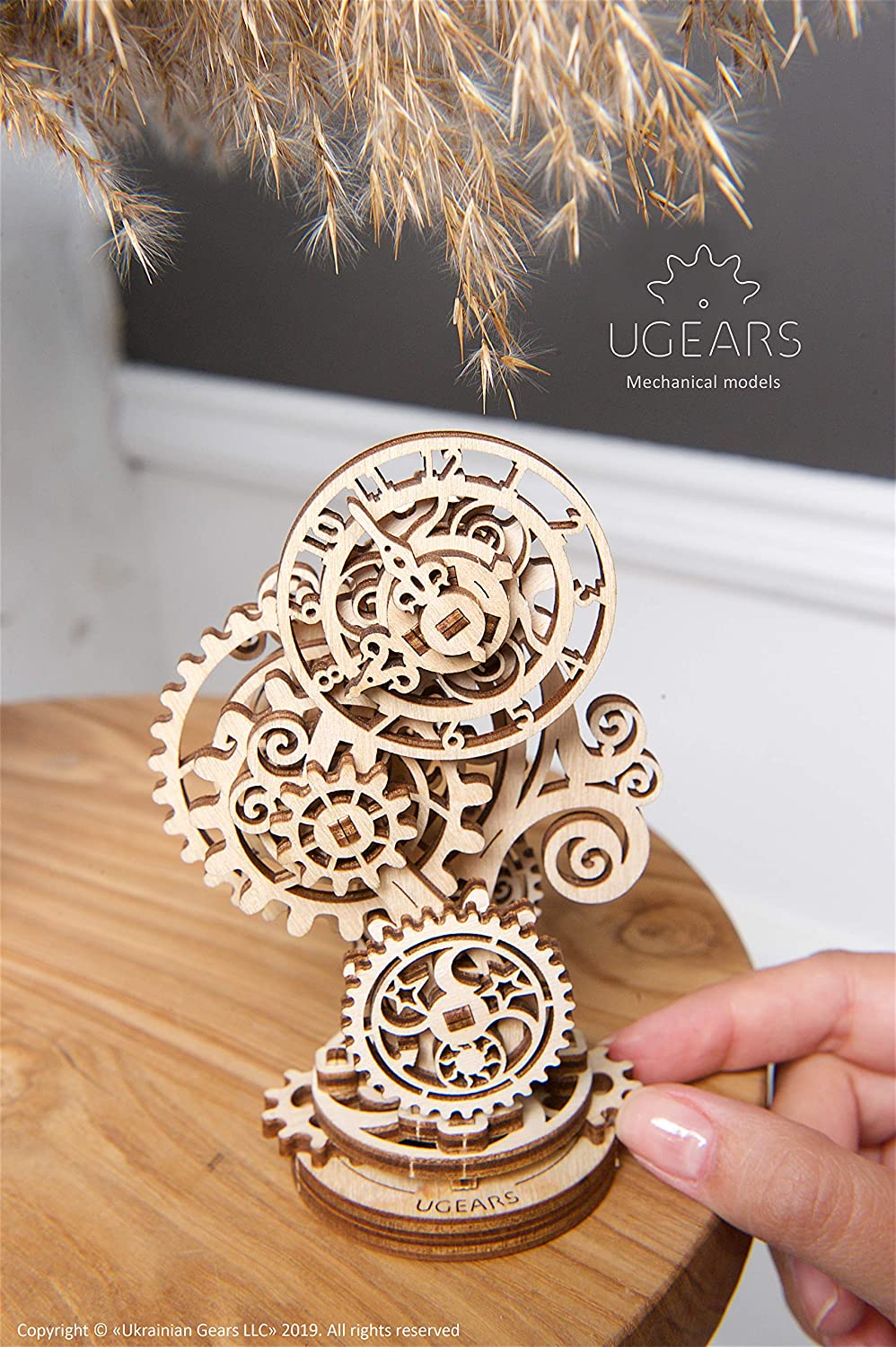 UGEARS Steampunk Clock 2.0 Wooden Model Kits For Adults to Build - Image 4