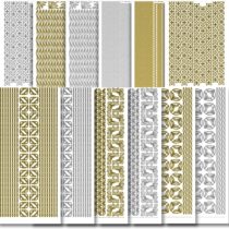 Creative Products Craftstickers Fine Borders-Corners, Stickers, Multi-Colour, 23 x 10 x 1 cm