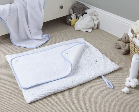 Clair de Lune Blue Stars & Stripes Roly Poly Travel and Change Mat - Image 3