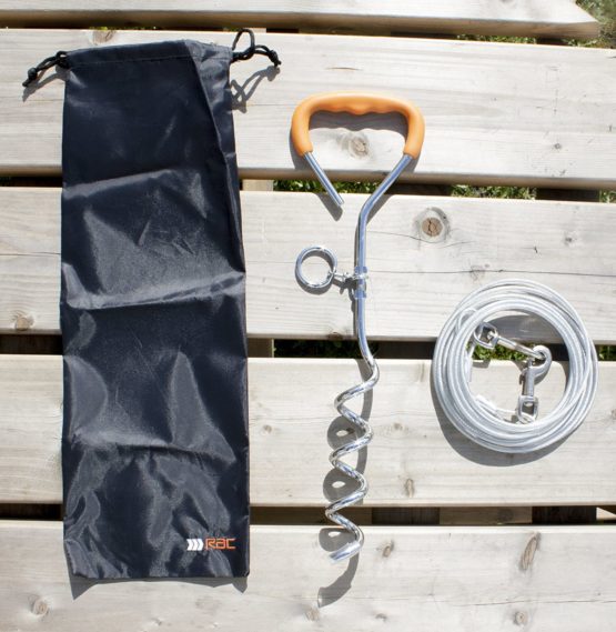 Pet Brands Rac Tie Out Stake and Cable, silver - Image 3