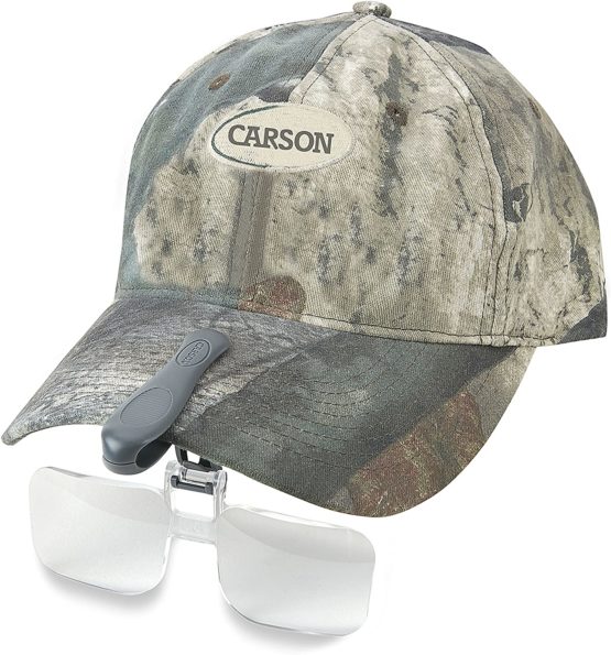 Carson VM-10 VisorMag Hands-Free Hat Mounted Clip-On 1.75x Magnifying Lenses - Image 3