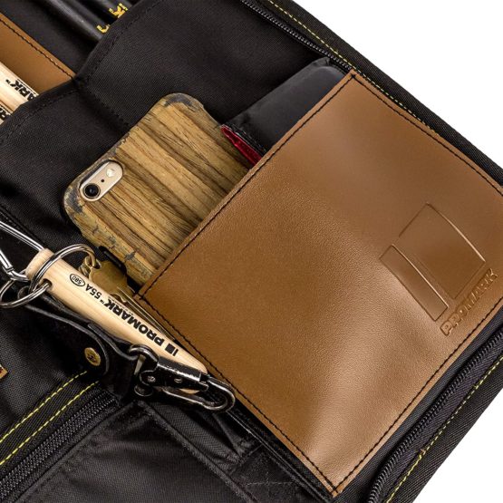 ProMark Drum Stick Bag - Transport Deluxe Drumstick Holder - Drum Sticks Holder Made from Weatherproof Ballistic Nylon and Synthetic Leather - Drumstick Bag Mounts to Tom Drum - Image 3