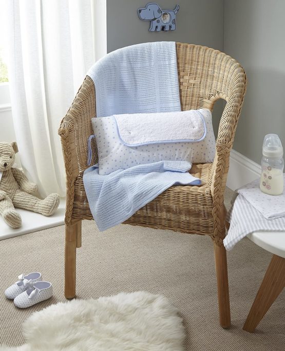 Clair de Lune Blue Stars & Stripes Roly Poly Travel and Change Mat - Image 4