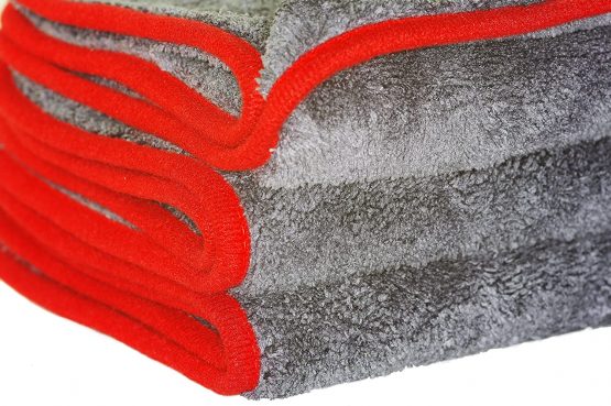 Glart 443TP 3 Super Absorbent Microfibre Thick Plush Cloths 40 x 40 cm, Car Wash, Cleaning and Drying, Suitable for Motorcycle, detailing, washing cloth, Anthracite - Image 3