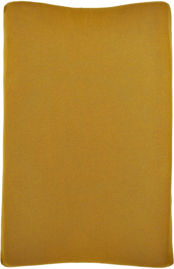 Meyco 2763023 2-Wedge Changing Mat Cover Knitted Knit Ochre Yellow 45 x 70 cm - Image 2