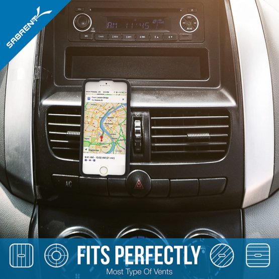 Sabrent Air Vent Magnetic Universal Car Mount Holder for most Smartphones devices (CM-MGHB) - Image 3