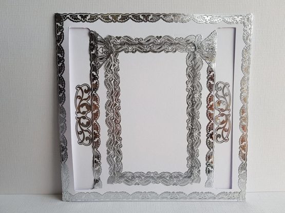 Creative Products Craftstickers Borders/Corners, transparent, Double Embossed, Stickers Peel off's, Silver/Gold, 23 x 10 x 1 cm - Image 2