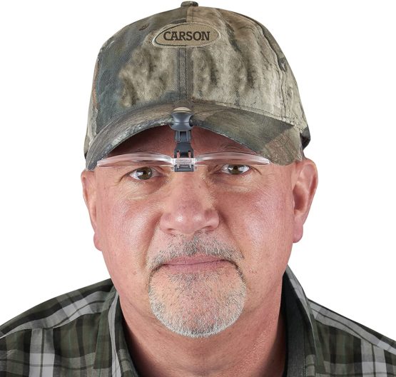 Carson VM-10 VisorMag Hands-Free Hat Mounted Clip-On 1.75x Magnifying Lenses - Image 2