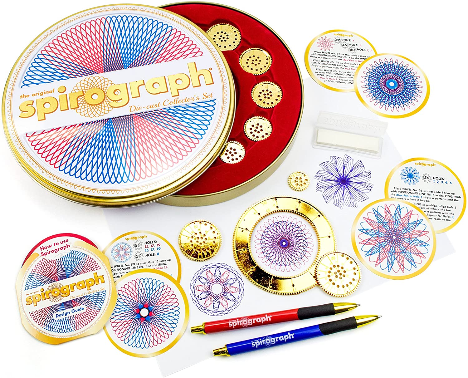 Spirograph Die-cast Collector’s Set, Multi, 14 piece (1021RZ), Multicolor - Image 4