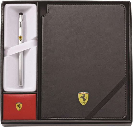 Cross Ferrari Century II Gel Ink Pen and Notebook Set Black