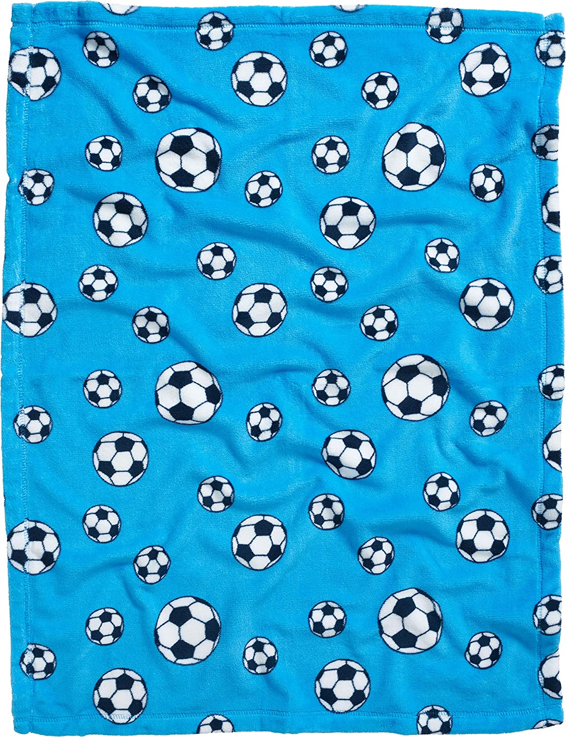 Playshoes 75 X 100 cm Soft Fleece Blanket Soccer Football (Blue), 75 x 100 cm / 29.5 x 39.4 Inch - Image 4