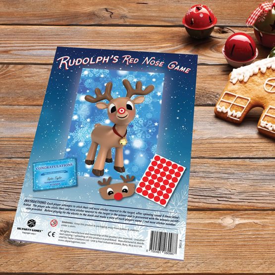 Christmas Family Game - RUDOLPH'S RED NOSE- Family, Kids, Office Xmas Party Game - 35 player - #X - Image 4