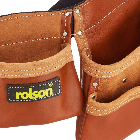 Rolson 68878 Brown Double Tool Pouch, Black - Image 3