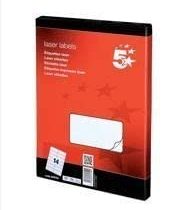5 Star Addressing Labels Laser 14 per Sheet 99.1x38.1mm White [1400 Labels]
