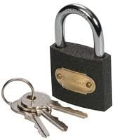 Silverline MSS03I Iron Padlock 40 mm, Silber,schwarz